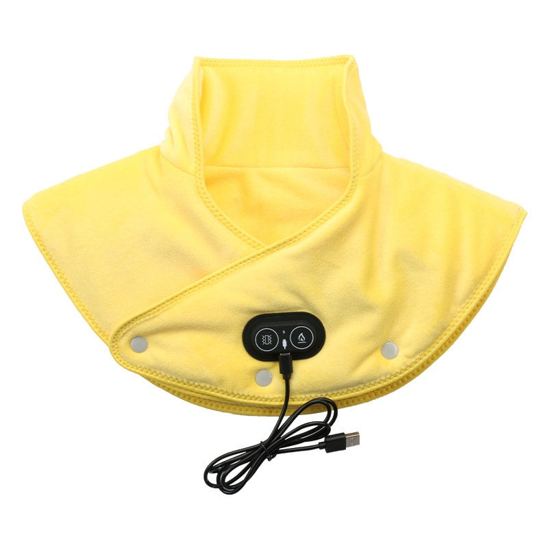 Neck & Shoulder Heating Pad | Heat & Vibration Massage | USB Powered, Auto Shutoff