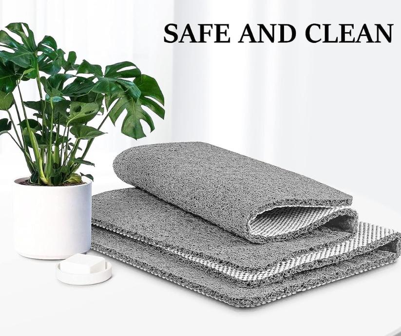 Non-Slip Shower Mat | Quick-Drain Design | Soft Fabric, Machine Washable | Customizable Size