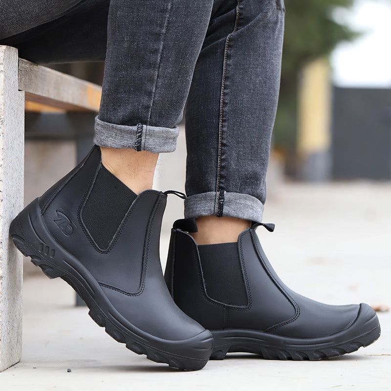 Orthopedic Work & Safety Boots | Ergonomic Ankle Boot | Waterproof Leather & Steel Toe