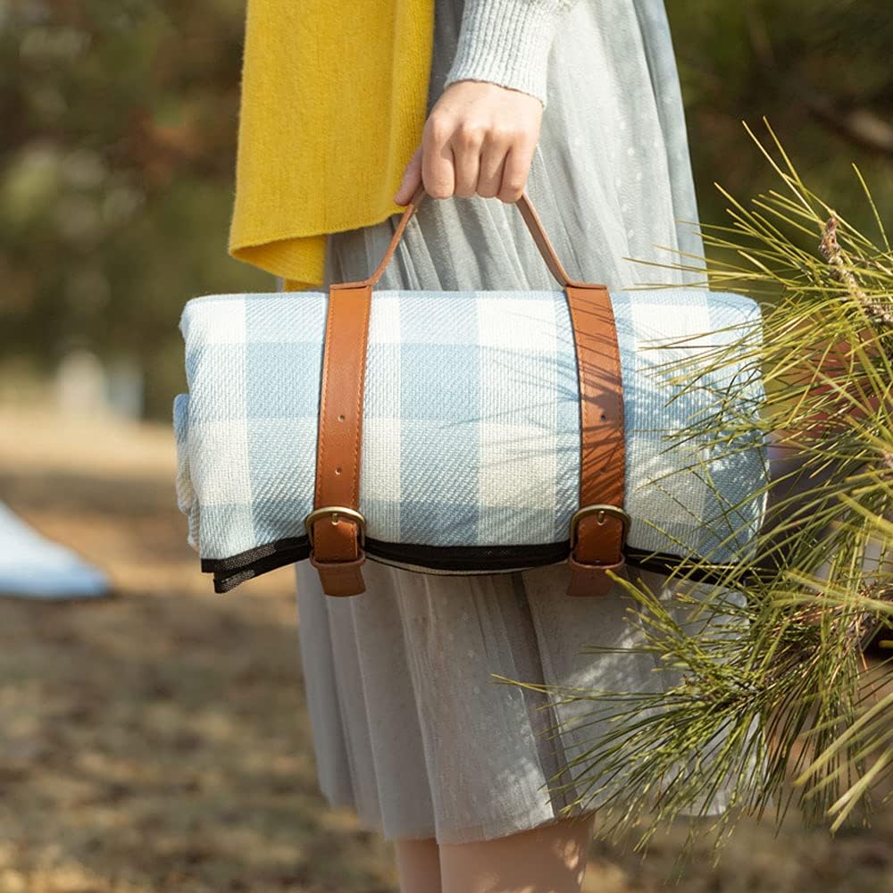Outdoor Picnic Blanket | Waterproof & Foldable | Padded Foam & Carry Handle | Beach, Camping
