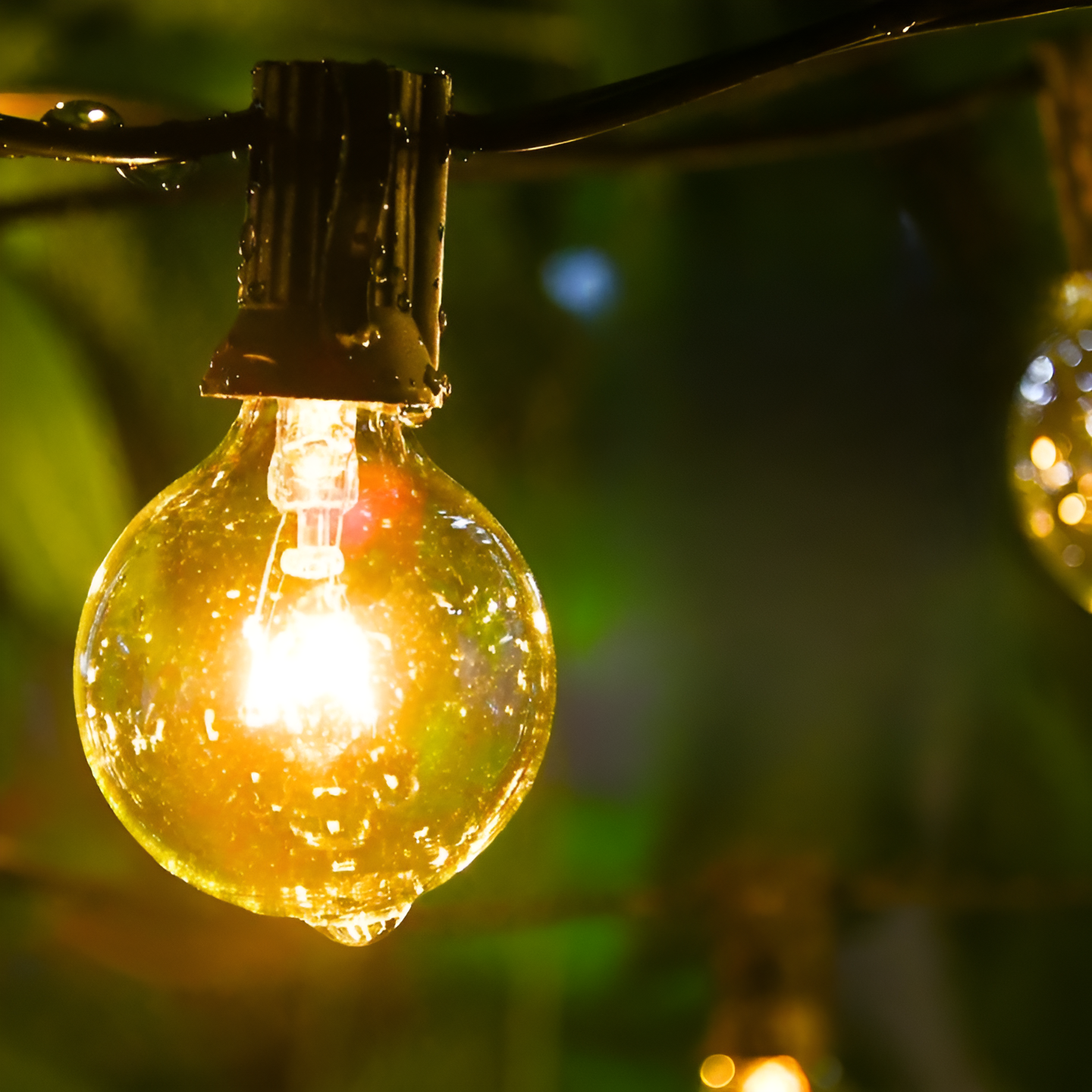 Outdoor String Lights | Warm White LED Ball Design | Waterproof & Energy Efficient | Durable Design