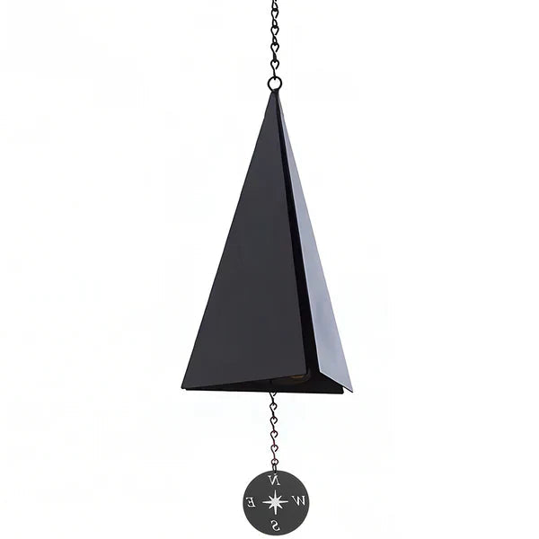 Outdoor Wind Bell | Compass Windcatcher | Recycled Steel & Powder-Coated Finish | 20 in