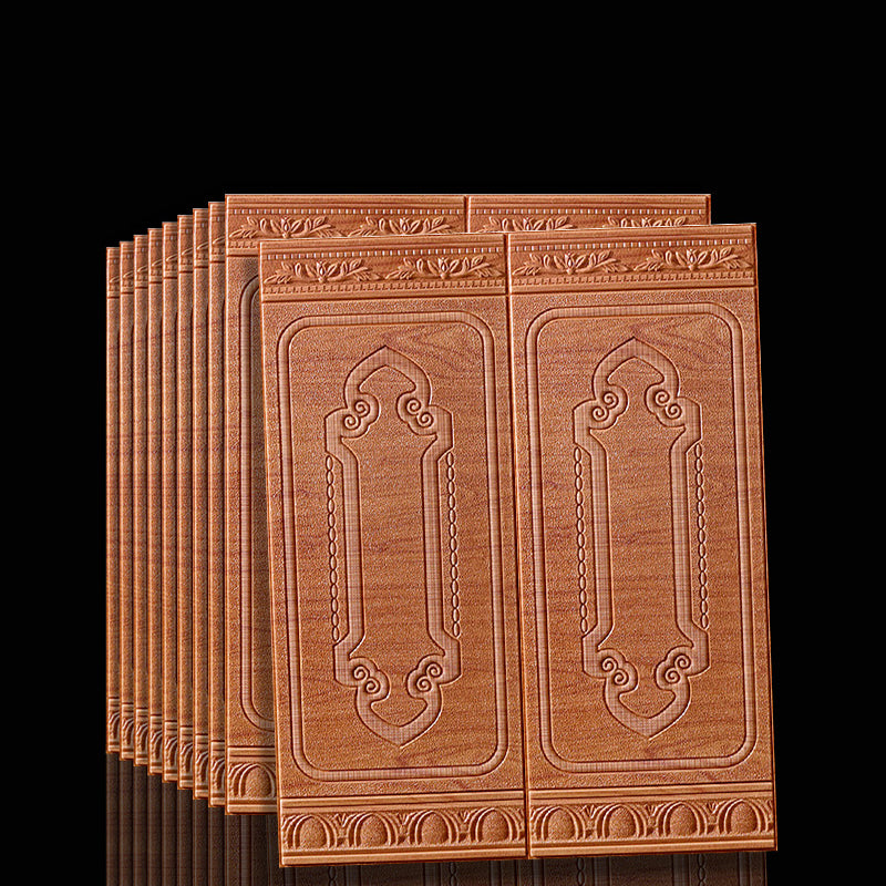 Peel & Stick Wall Panels | 3D Embossed Tin Back | Vinyl 10-Piece Set | Waterproof