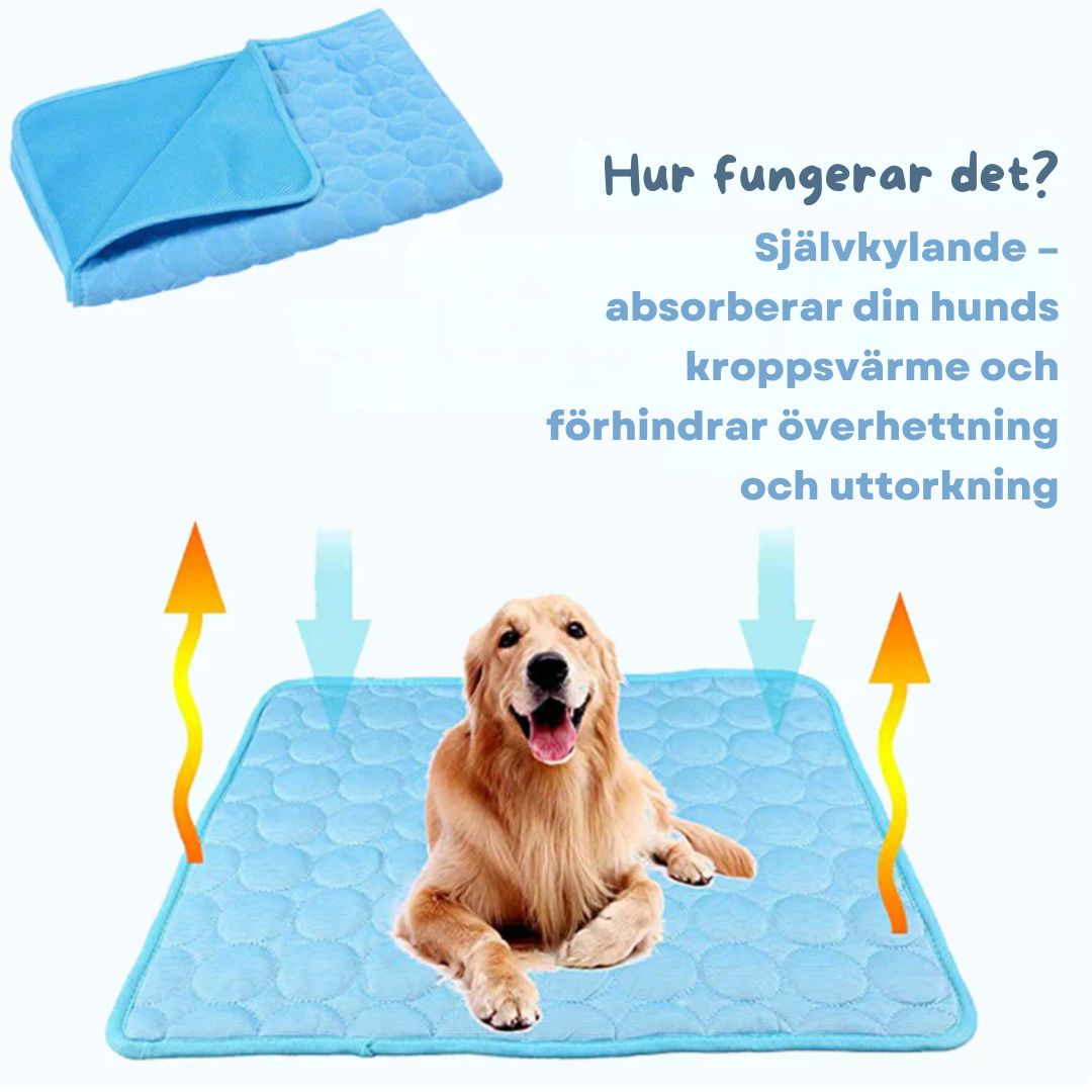 Pet Cooling Mat | Self-Cooling Fiber Top | Breathable Mesh & Cotton Fill | Machine Washable