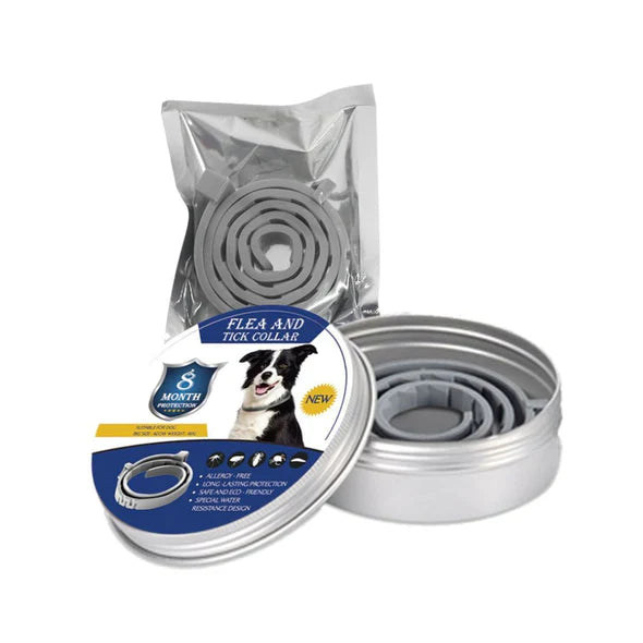 Pet Tick & Flea Collar | 8+ Months Protection | Natural Oil Formula | Gentle, Non-Irritating