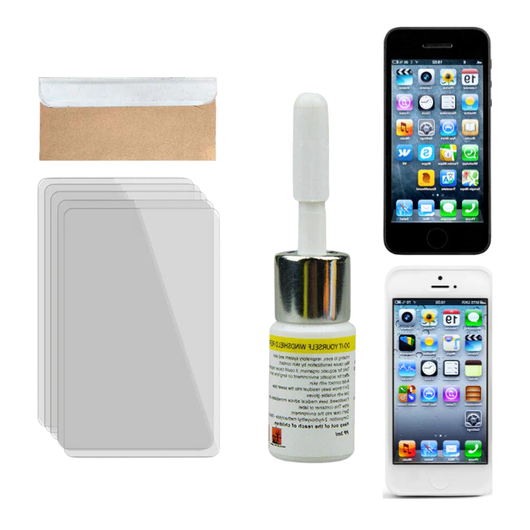 Phone Screen Repair Kit | Pre-Mixed Liquid Glass Resin | Vacuum Suction Tool | 20-Min Repair