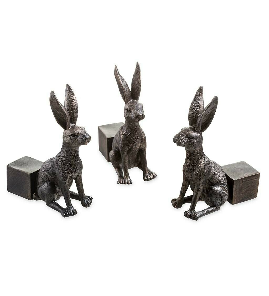 Plant Pot Risers | Animal Figurine Design | Set of 3 Frost-Resistant Resin | Improves Drainage