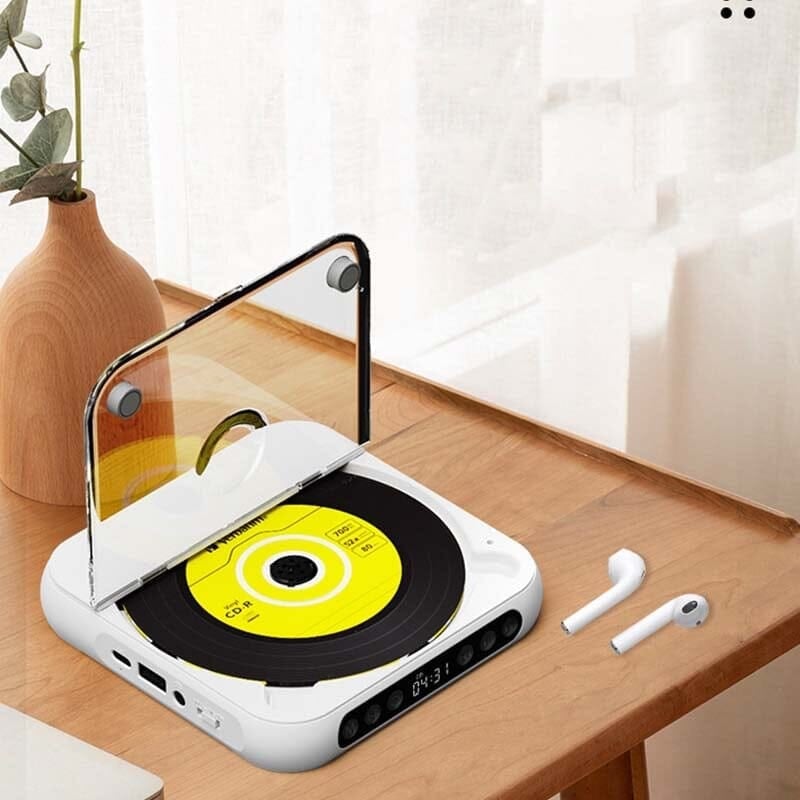 Portable CD Player | Bluetooth & Wired Playback | Up to 6-Hour Battery