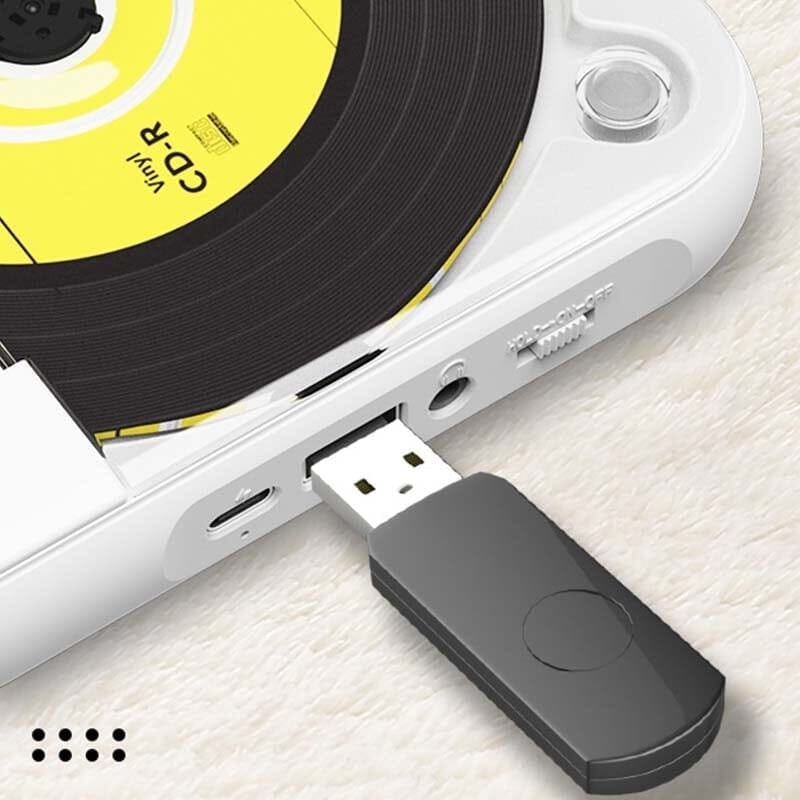 Portable CD Player | Bluetooth & Wired Playback | Up to 6-Hour Battery