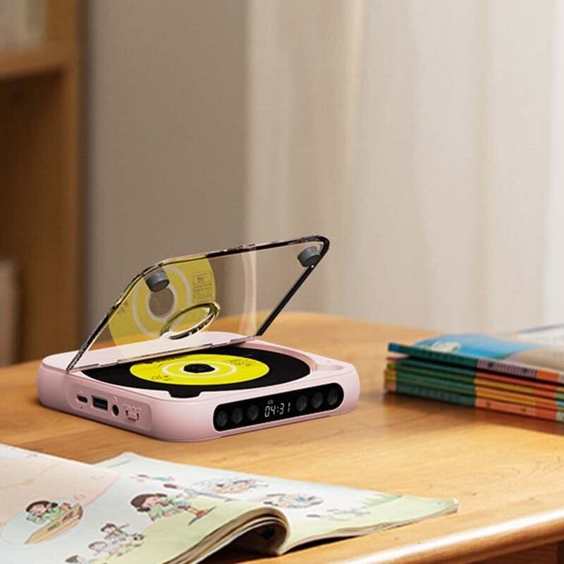 Portable CD Player | Bluetooth & Wired Playback | Up to 6-Hour Battery
