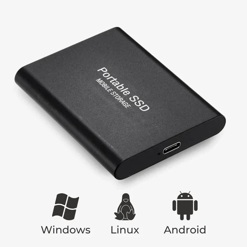 Portable External SSD | Ultra-Fast USB Transfer | 128GB | Compact & Lightweight