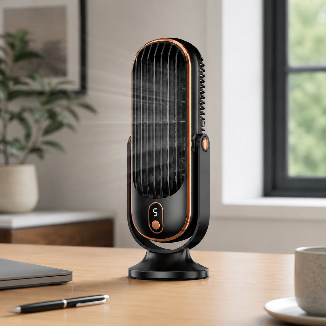 Portable Fan | USB Rechargeable Handheld & Desktop | Lightweight Design | Personal Cooling