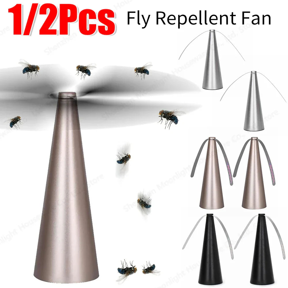 Portable Fly Repellent Fan | USB & Battery Powered | Soft-Touch Blades & Insect Deterrent