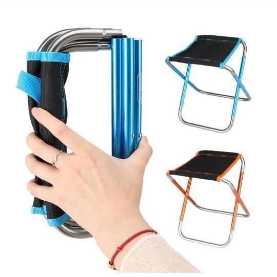 Portable Folding Chair | Ultra Lightweight Aluminum Frame | Durable Oxford Fabric Seat | Camping & Travel