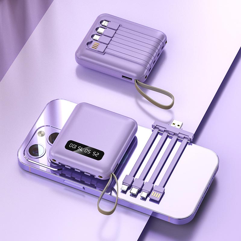 Portable Power Bank | Fast Charge | Built-In Lightning, USB-C & Micro-USB | High Capacity