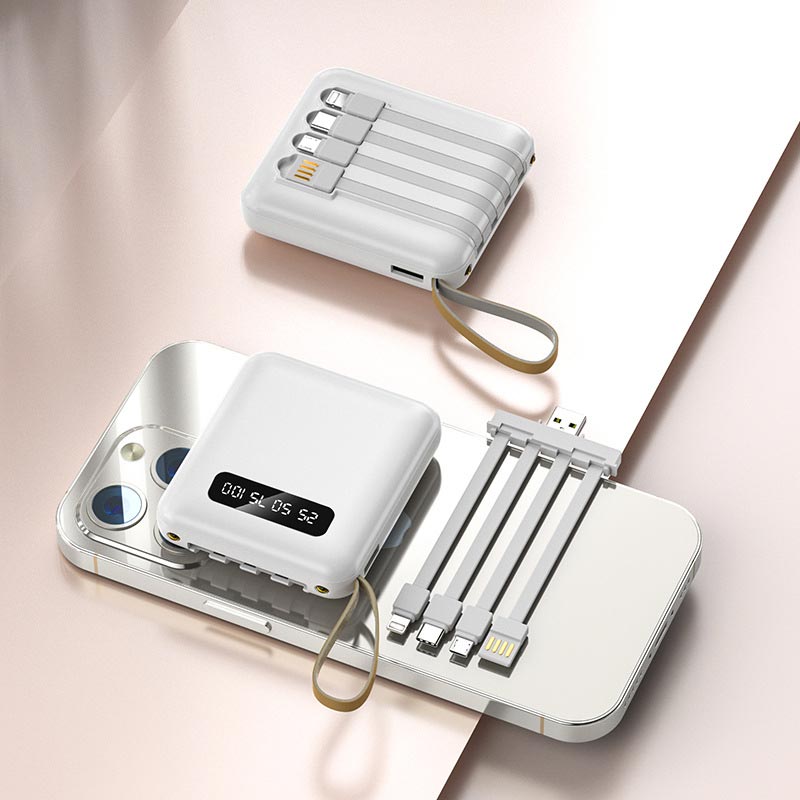 Portable Power Bank | Fast Charge | Built-In Lightning, USB-C & Micro-USB | High Capacity
