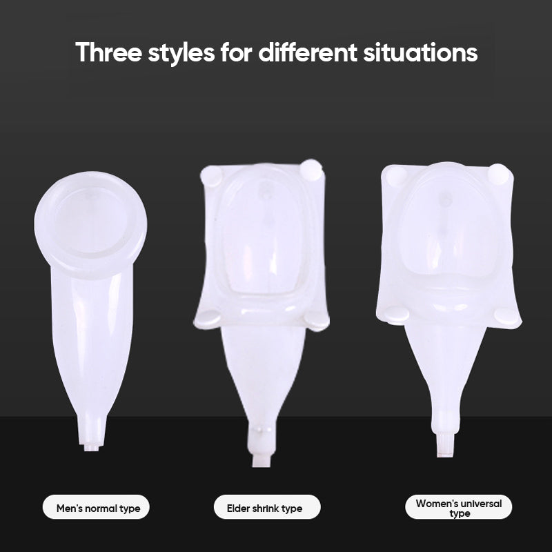 Portable Urinal System | Silicone Collector with Padded Rim | 1000ml Bag & Cotton Brief for Travel