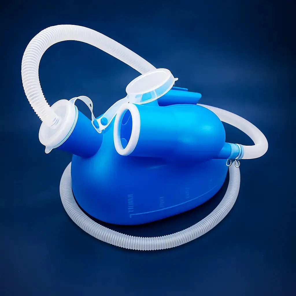 Portable Urinal for Men | Removable Hose & Leakproof Lid | 2L Capacity & Measuring Scale