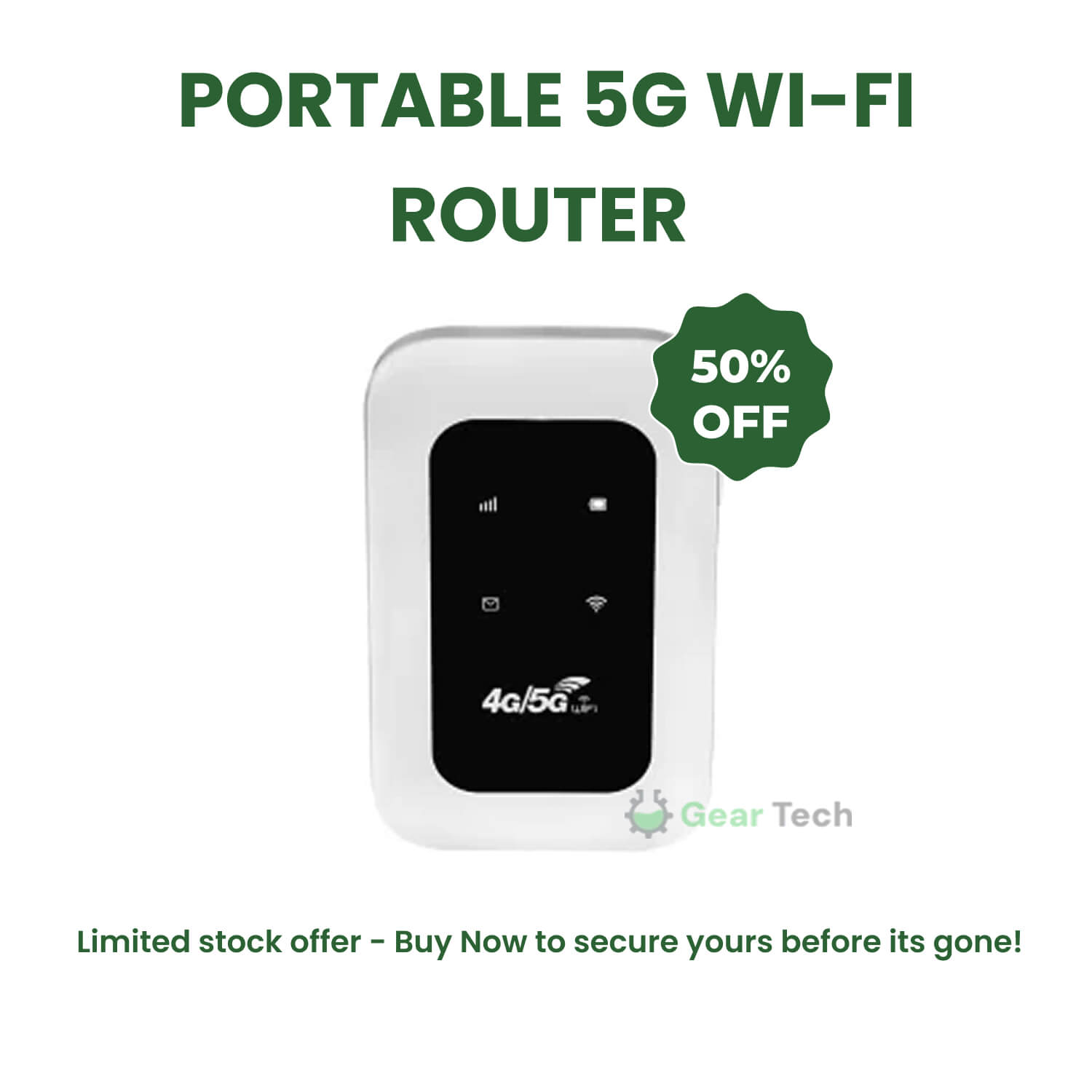Portable WiFi Router for Camper | 5G LTE Connectivity | Long Battery Life | Remote Work & Travel