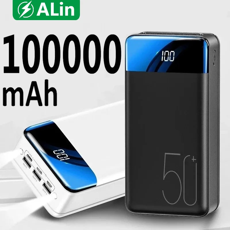 Power Bank | 100,000mAh | Fast Charge & Multiple Ports | For Laptop & Phone