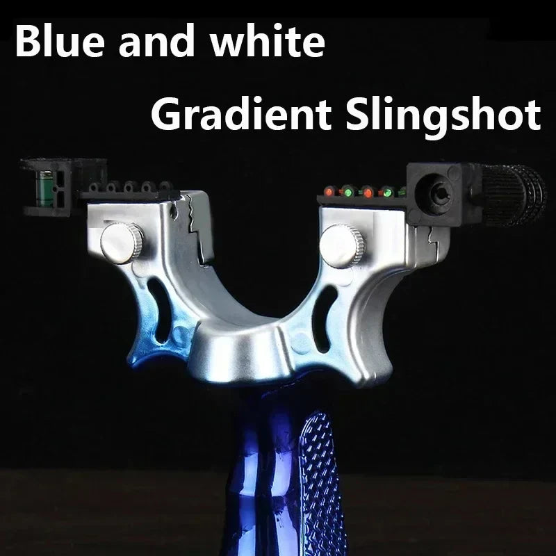 Precision Slingshot | Laser Sight & Built-In Level | Non-Slip Grip