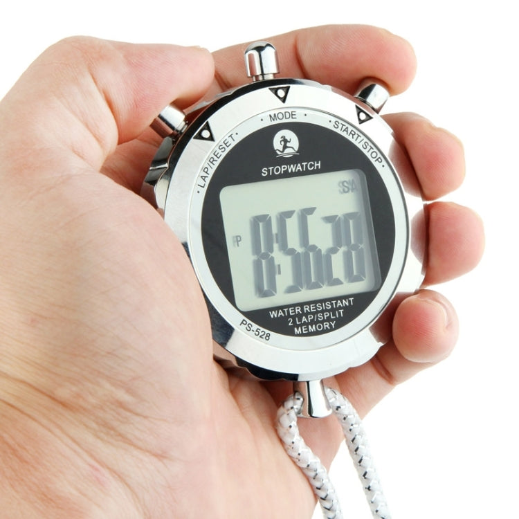 Professional Digital Stopwatch | 1/100-Second Precision Chronograph | Metal Case & Wrist Strap
