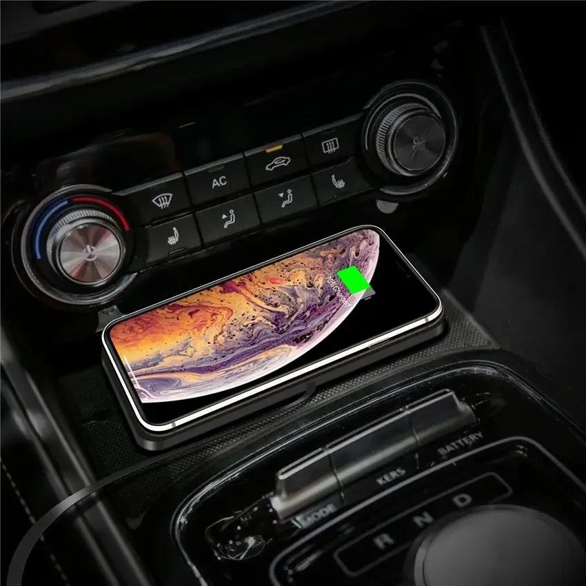 Qi Wireless Charging Pad | 15W Fast Charging | Non-Slip Silicone Base | Ultra-Slim Travel Design