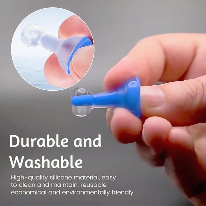 Reusable Inflatable Earplugs | Adaptive Inflatable Tip | Medical Silicone, Blocks 35dB