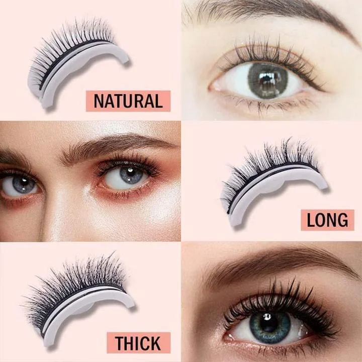 Reusable Self-Adhesive Eyelashes | No Glue & Quick Apply | Natural Look | Comfortable Wear