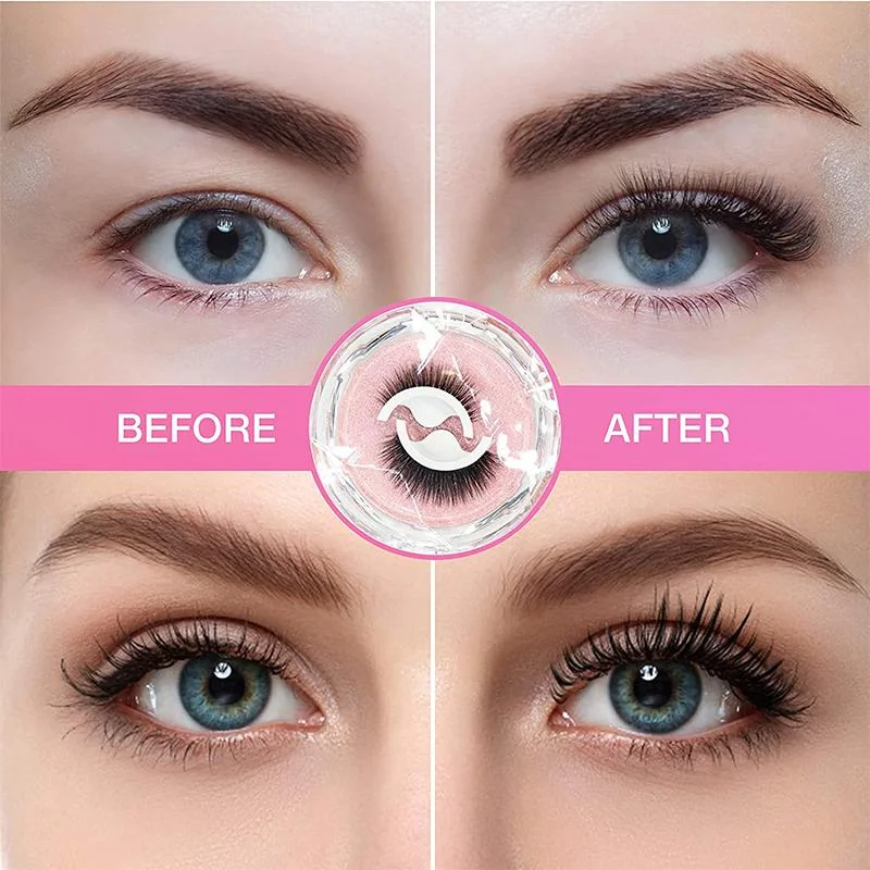 Reusable Self-Adhesive Eyelashes | No Glue & Quick Apply | Natural Look | Comfortable Wear