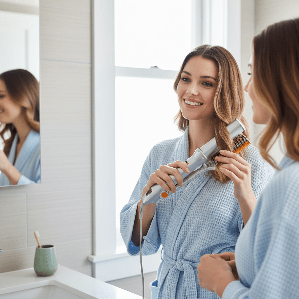 Rotating Hair Brush Styler | 32mm Heated Barrel | Ceramic Coating & Integrated Brush