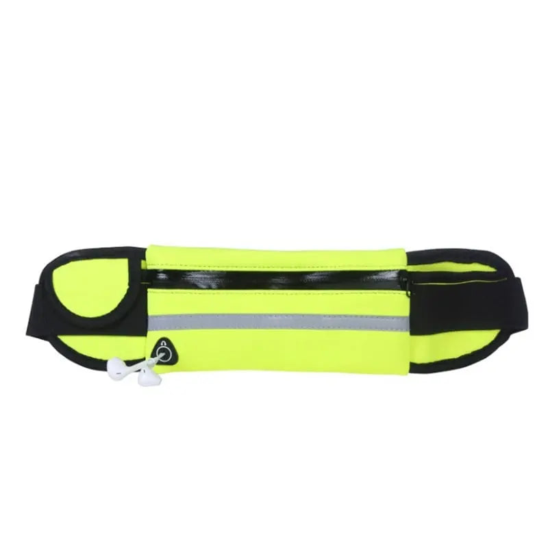 Running Belt | Adjustable Non-Slip Fit | Bottle & Phone Pocket | Reflective