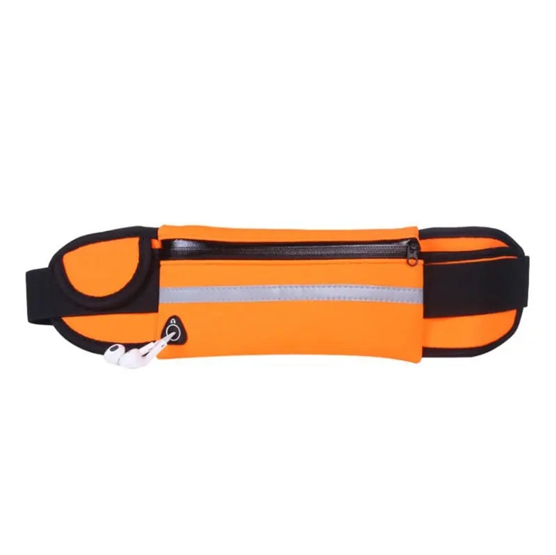 Running Belt | Adjustable Non-Slip Fit | Bottle & Phone Pocket | Reflective