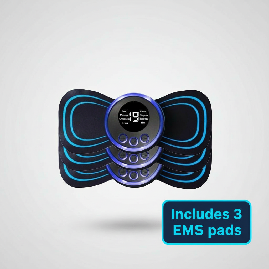 Sciatica & Lower Back Relief Device | Portable EMS Massage Pad | Remote Control & USB Charging