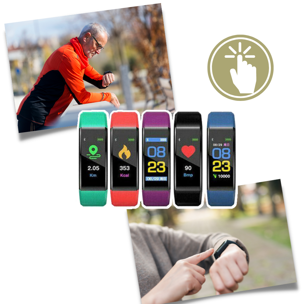 Senior Smartwatch | Large LED Display | Heart Rate & BP Monitor | Senior-Friendly Design