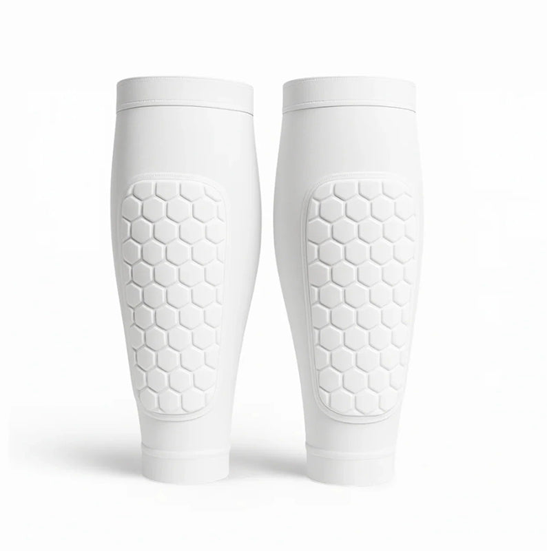 Shin Guards for Skiing & Football | Low-Profile Shock Pad | Breathable Fabric & Light Compression