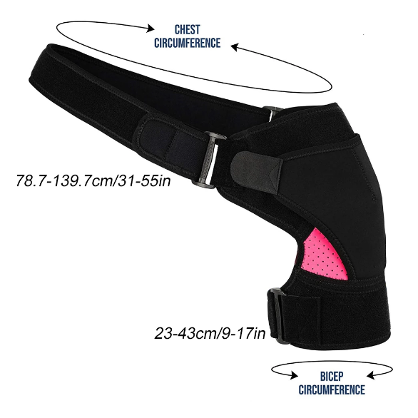 Shoulder Support Brace | Adjustable Compression & Stabilizer | Breathable Neoprene, Reversible Fit