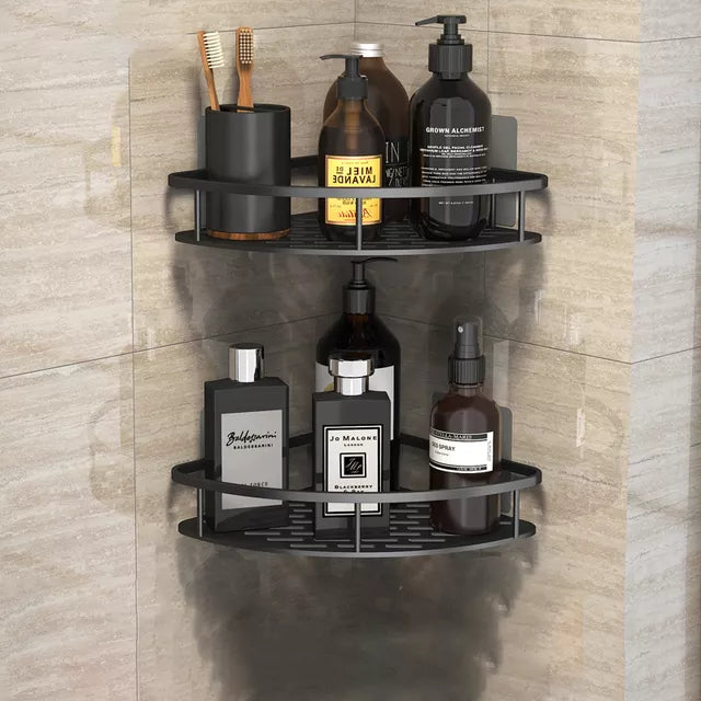 Shower Corner Shelf | No-Drill Self-Adhesive | 2-Piece Set