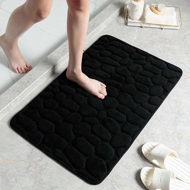 Shower Mat | Cushioned Microfiber Non-Slip Backing | Quick-Dry & Easy Clean