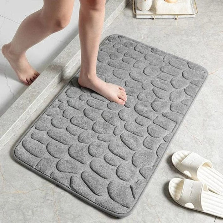Shower Mat | Cushioned Microfiber Non-Slip Backing | Quick-Dry & Easy Clean
