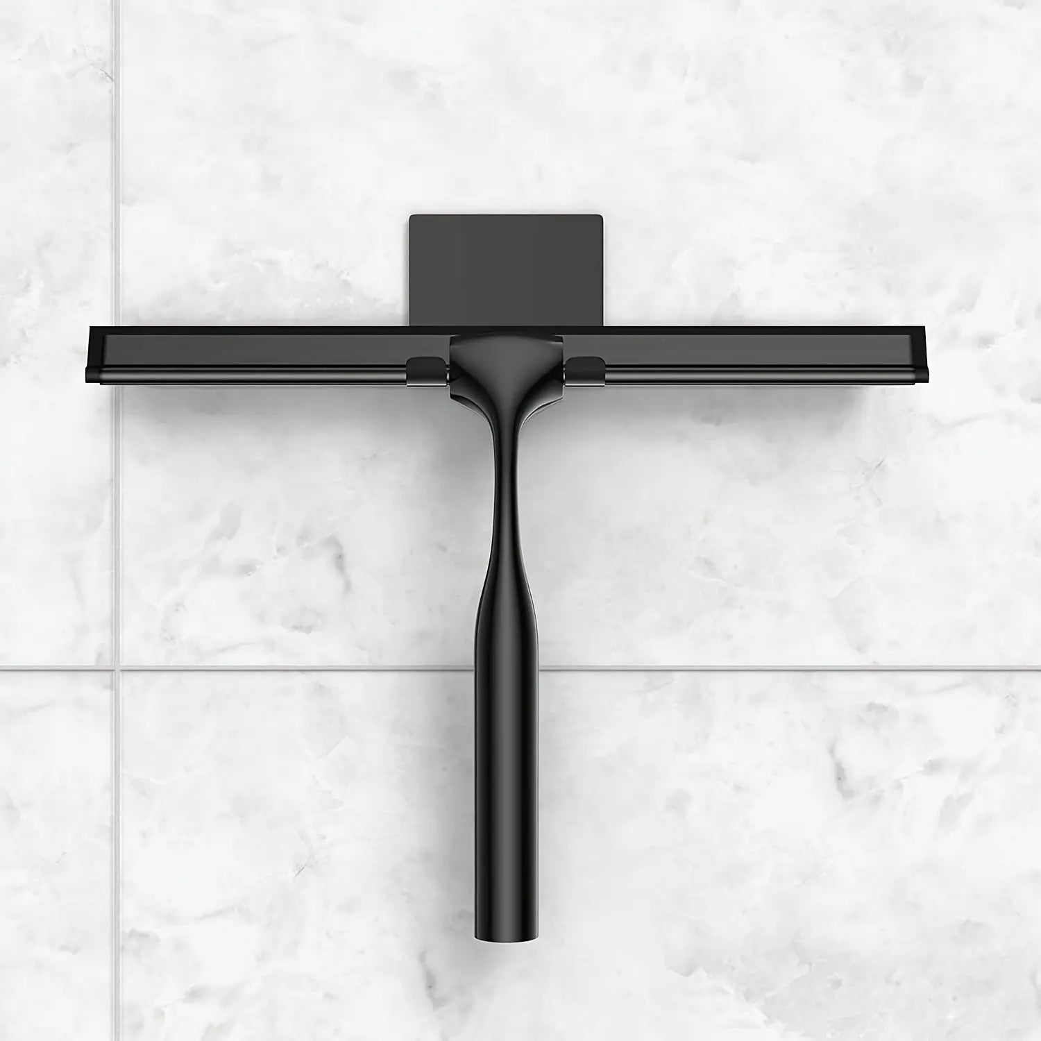 Shower Squeegee | Luxurious Ergonomic Design | Steel & Silicone Blade | Streak-Free Finish