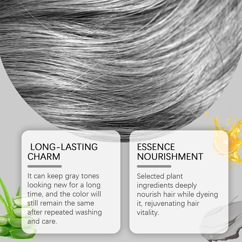 Silver Hair Color | Ammonia-Free Plant Extract Formula | 100g | Aloe & Hydrolyzed Wheat Protein