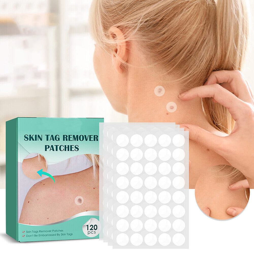 Skin Tag Patches | Hydrocolloid Plasters | 120 Count | Hypoallergenic Matte Finish