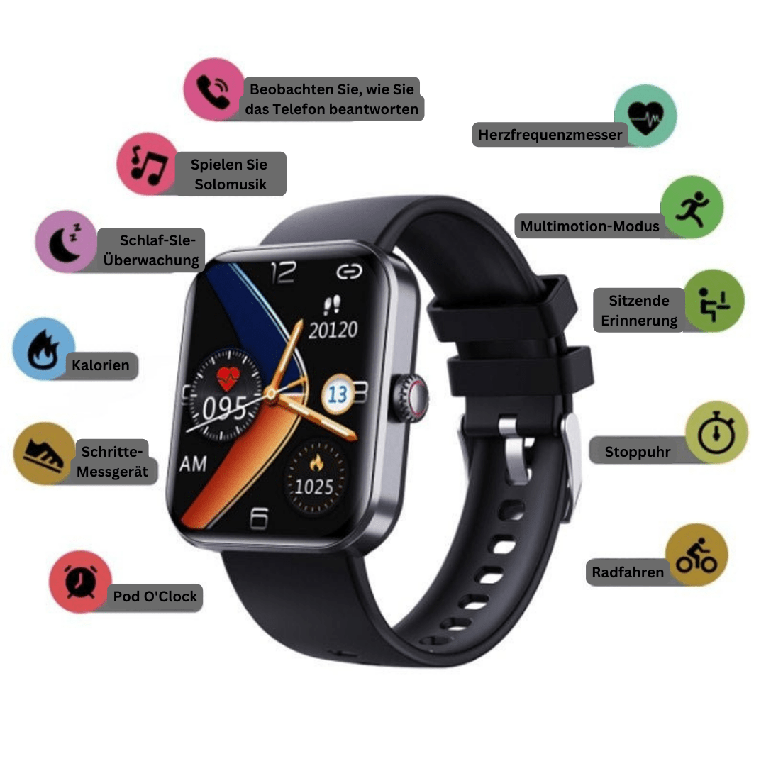 Smart Health Watch | Heart Rate & Sleep Tracking | Color Touchscreen | Up to 5 Days Battery Life