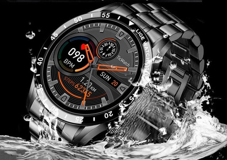 Smartwatch | 4G Calling & Built-In GPS | AMOLED Display & Stainless Steel Case | Long Battery Life