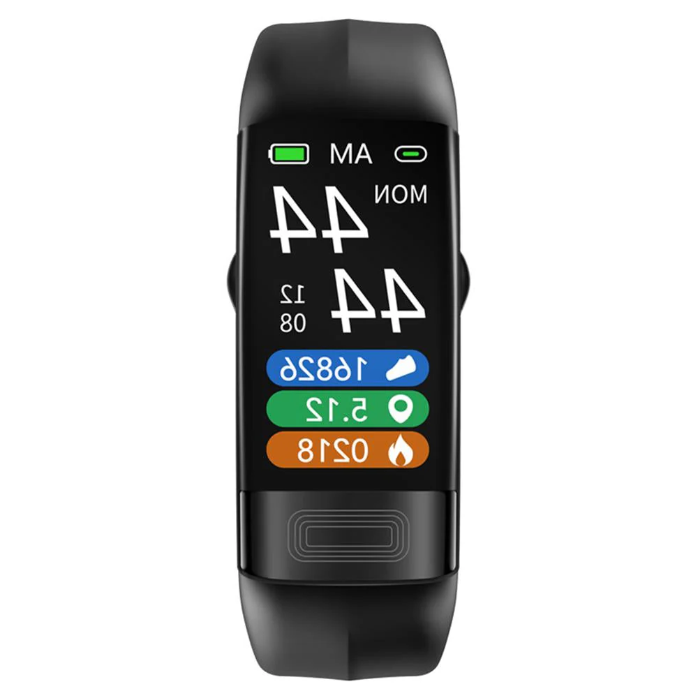 Smartwatch Health Monitor | EKG, Blood Pressure & SpO2 Tracking | Silicone Band | Long Battery Life