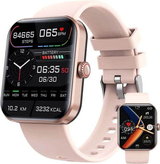 Smartwatch | Non-Invasive Blood Glucose Monitoring | Heart Rate & Sleep Tracking | 7-Day Battery Life