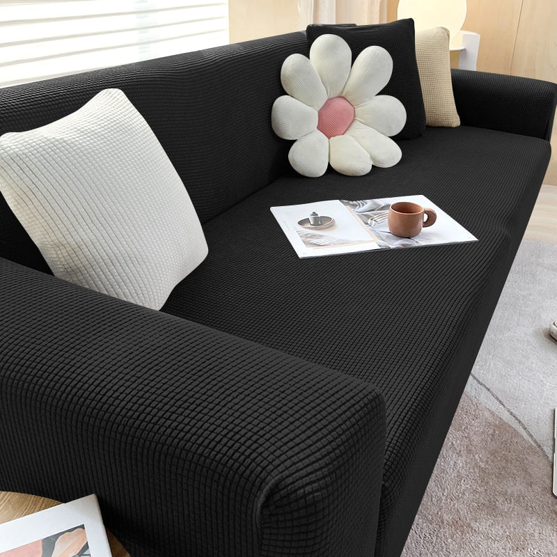 Sofa Cover | Waterproof Stretch Slipcover | Elastic Hem & Reversible | Dust & Scratch Protection