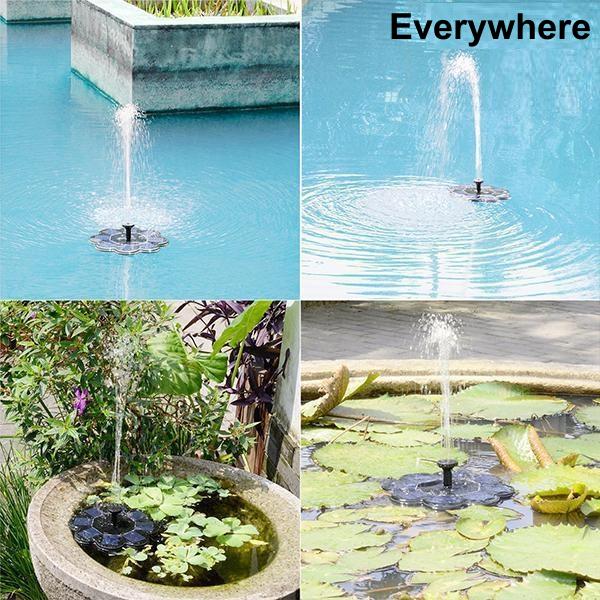 Solar Garden Fountain Pump | 50cm Jet Height | Monocrystalline Panel | Easy Setup
