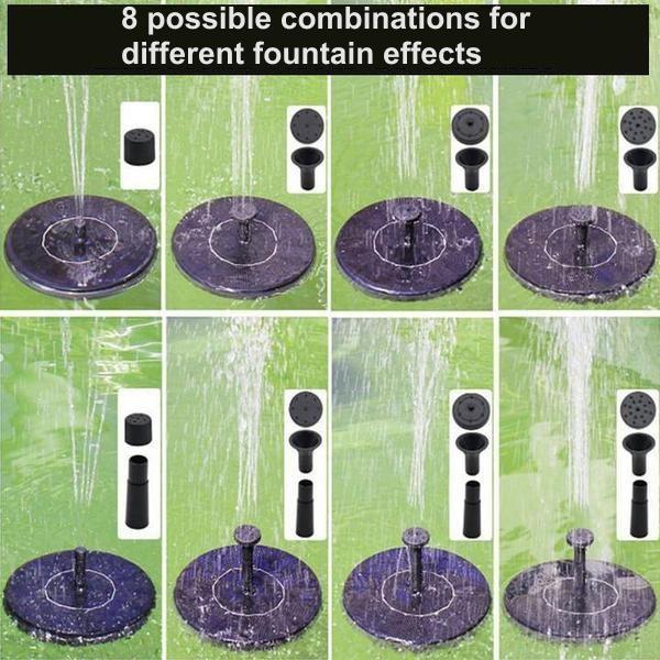 Solar Garden Fountain Pump | 50cm Jet Height | Monocrystalline Panel | Easy Setup